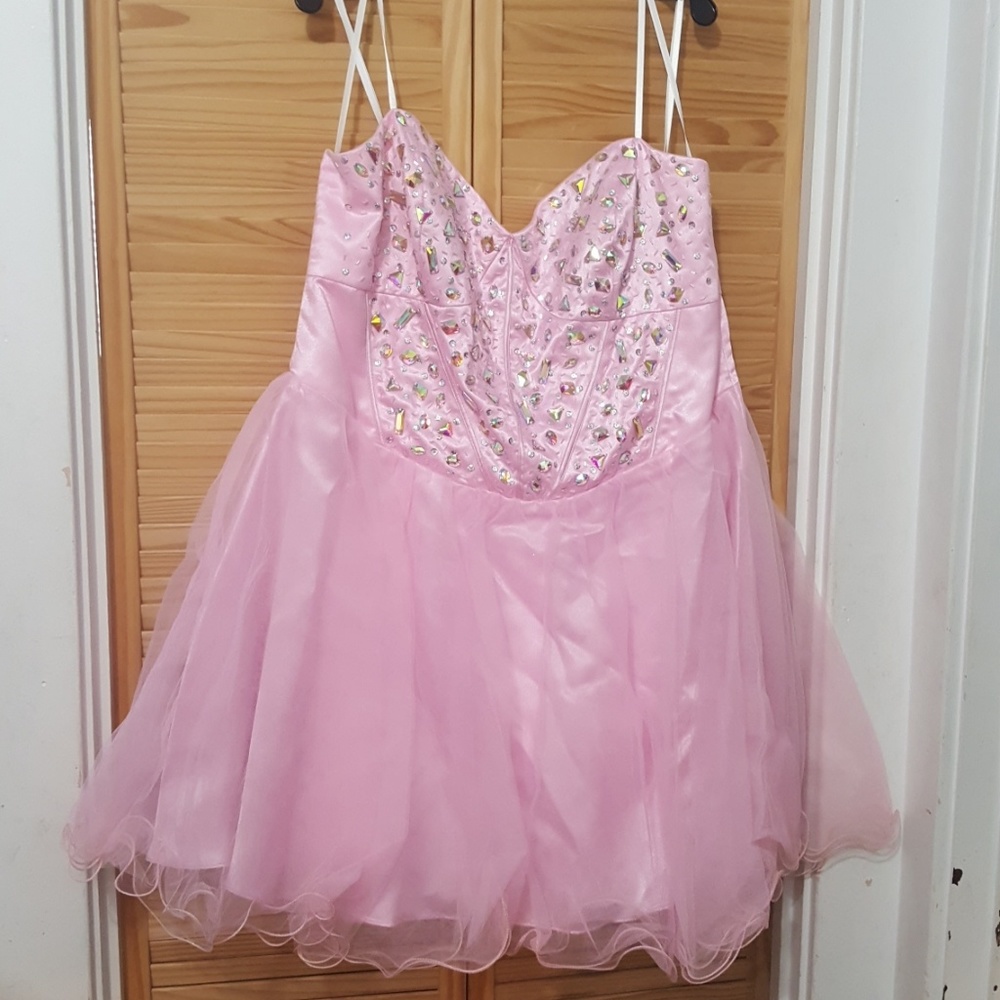 Pink prom dress